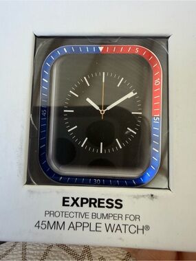 Express Two-Tone Red & Blue Protective Bumper for 45mm Apple Watch